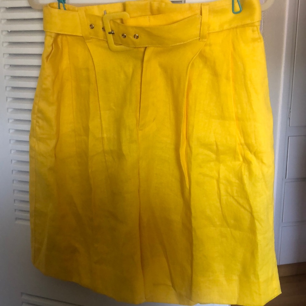 Brand new size 6 yellow shorts.
